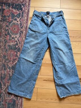 J Crew Wide Leg Crop Jean 27